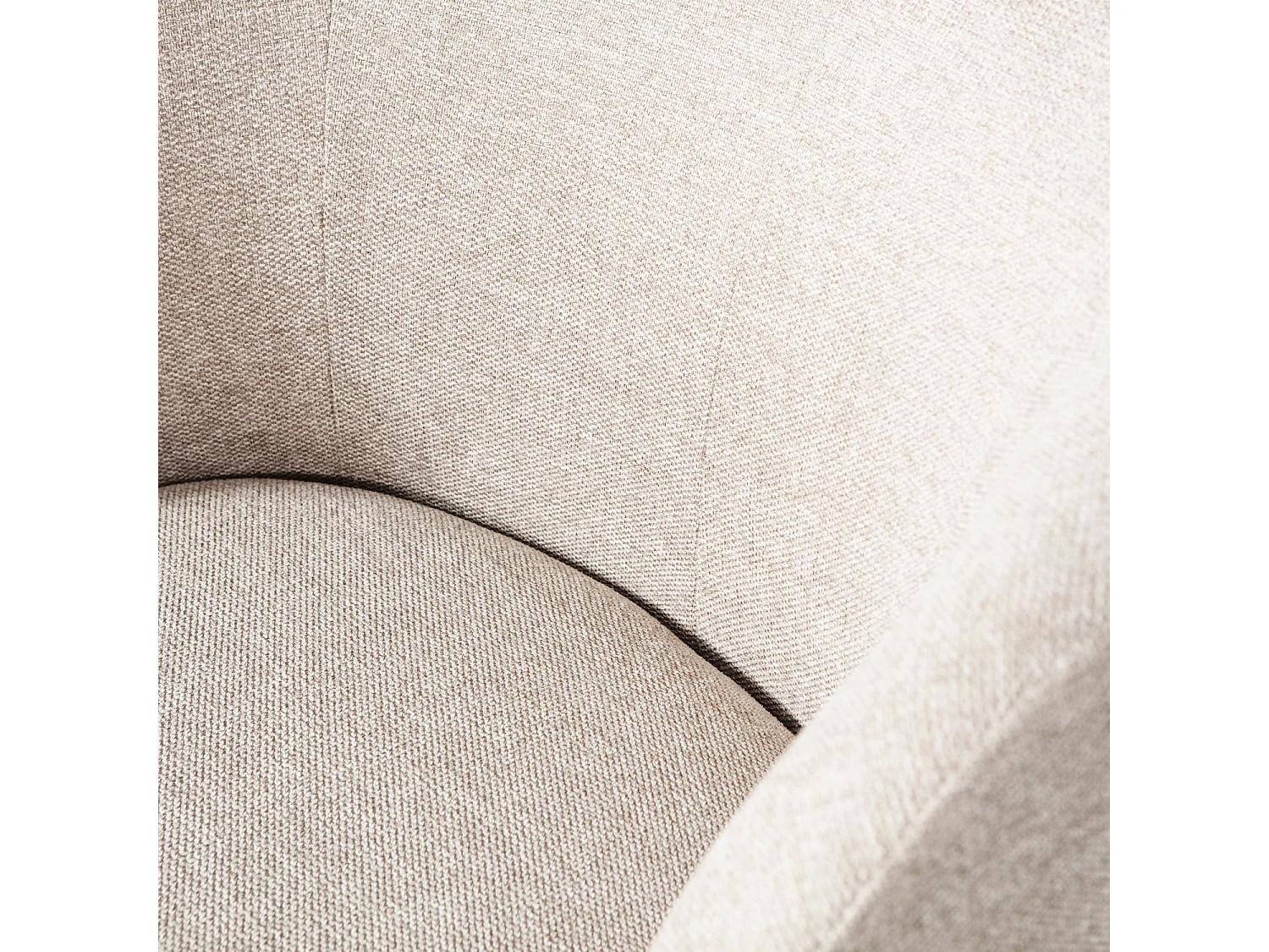 Fauteuil pivotant en tissu tissé SERRA