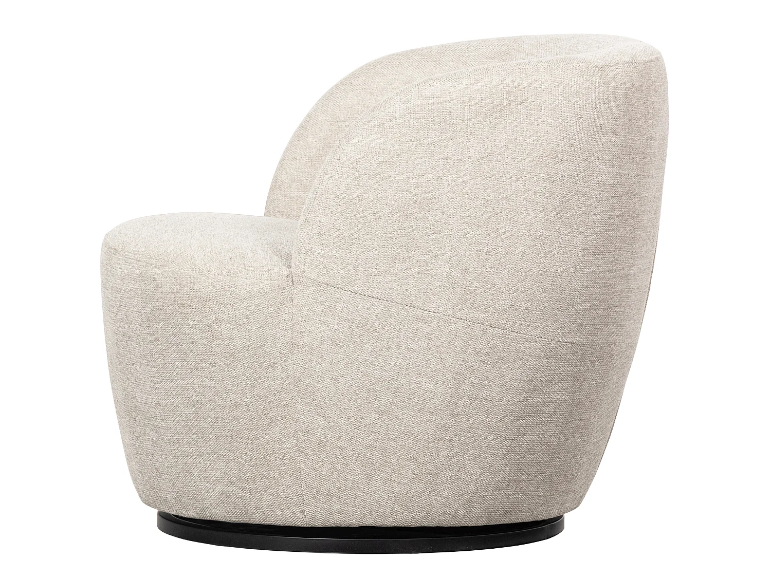 Fauteuil pivotant en tissu tissé SERRA