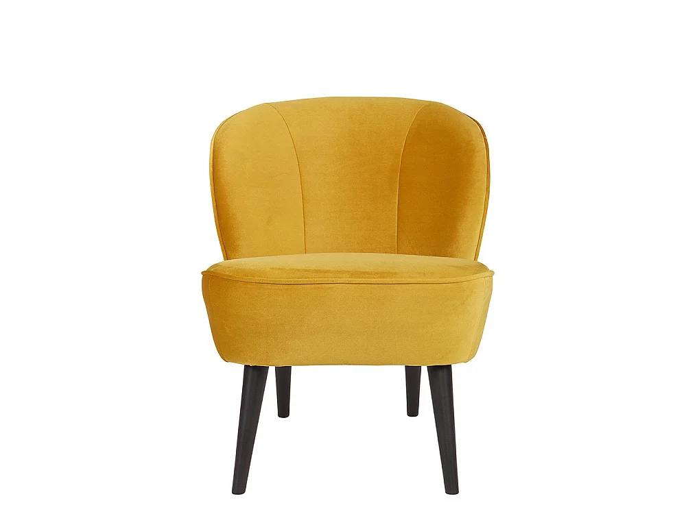 Fauteuil en velours SARA