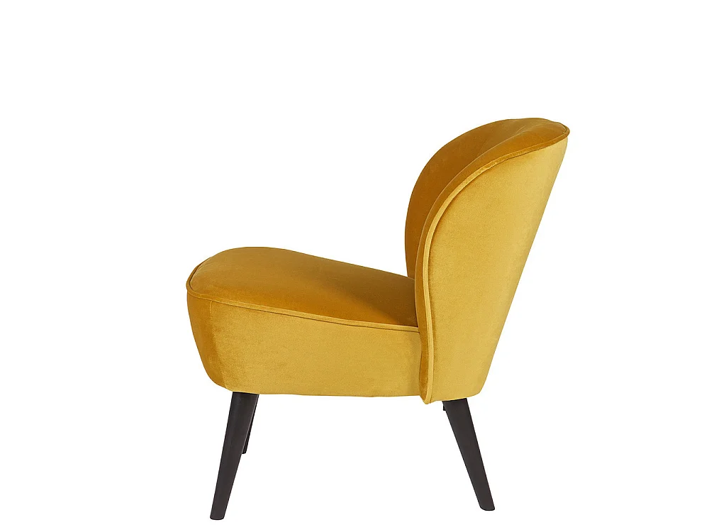 Fauteuil en velours SARA