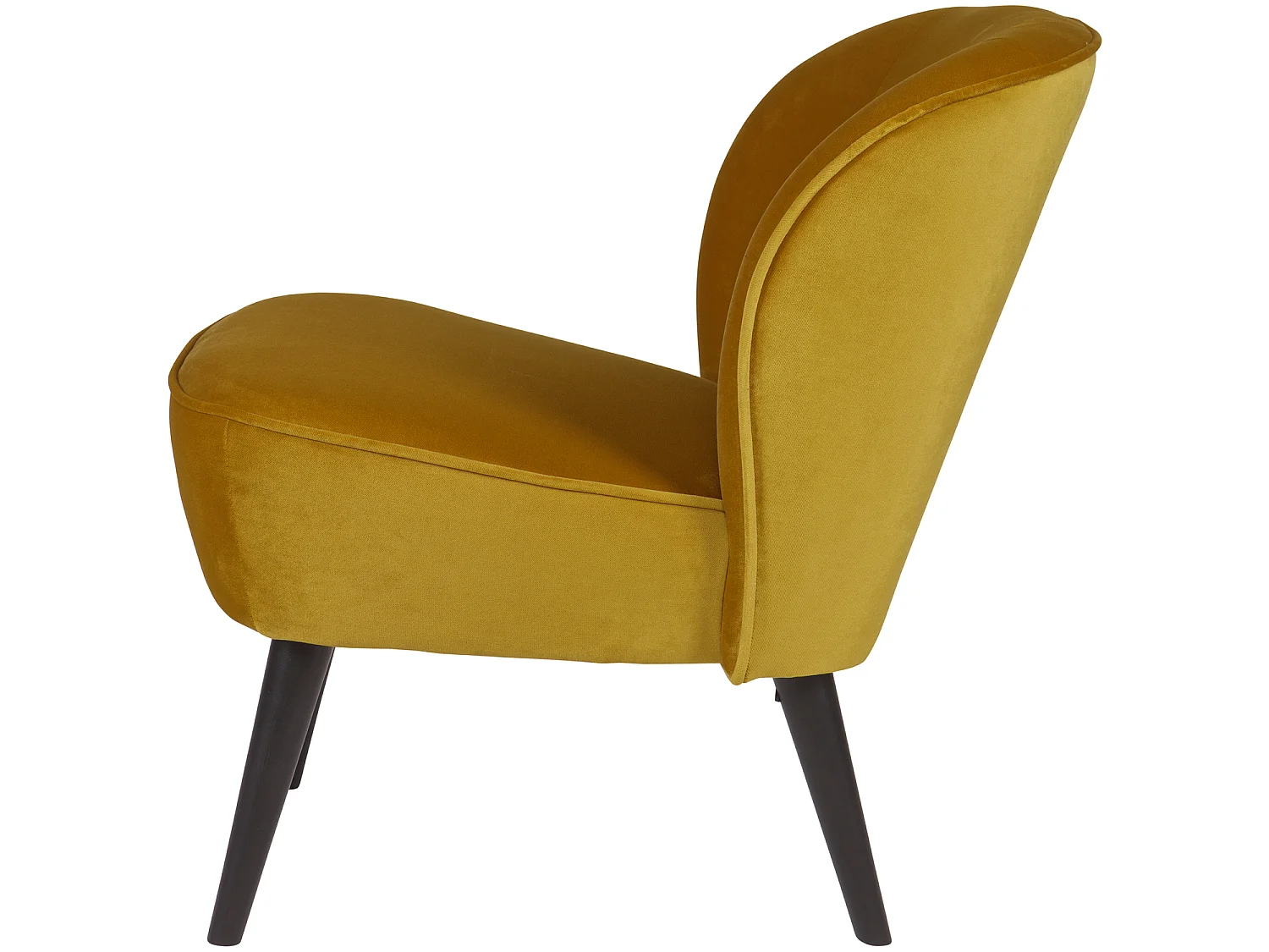 Fauteuil en velours SARA