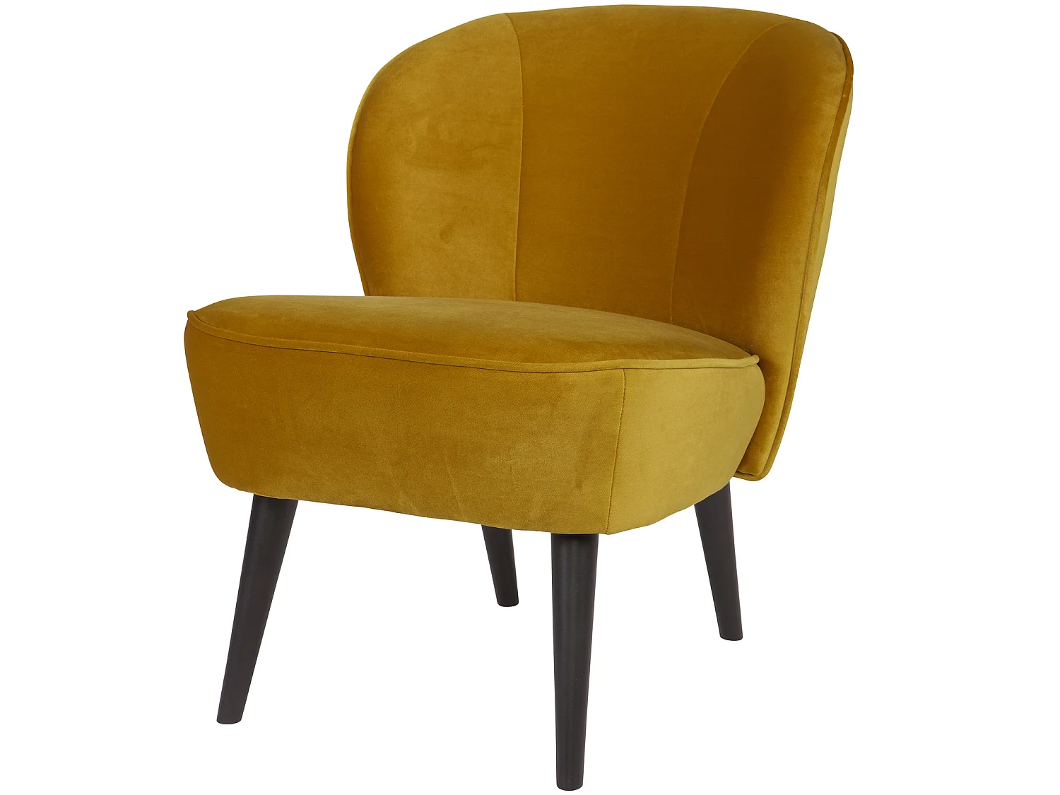 Fauteuil en velours SARA