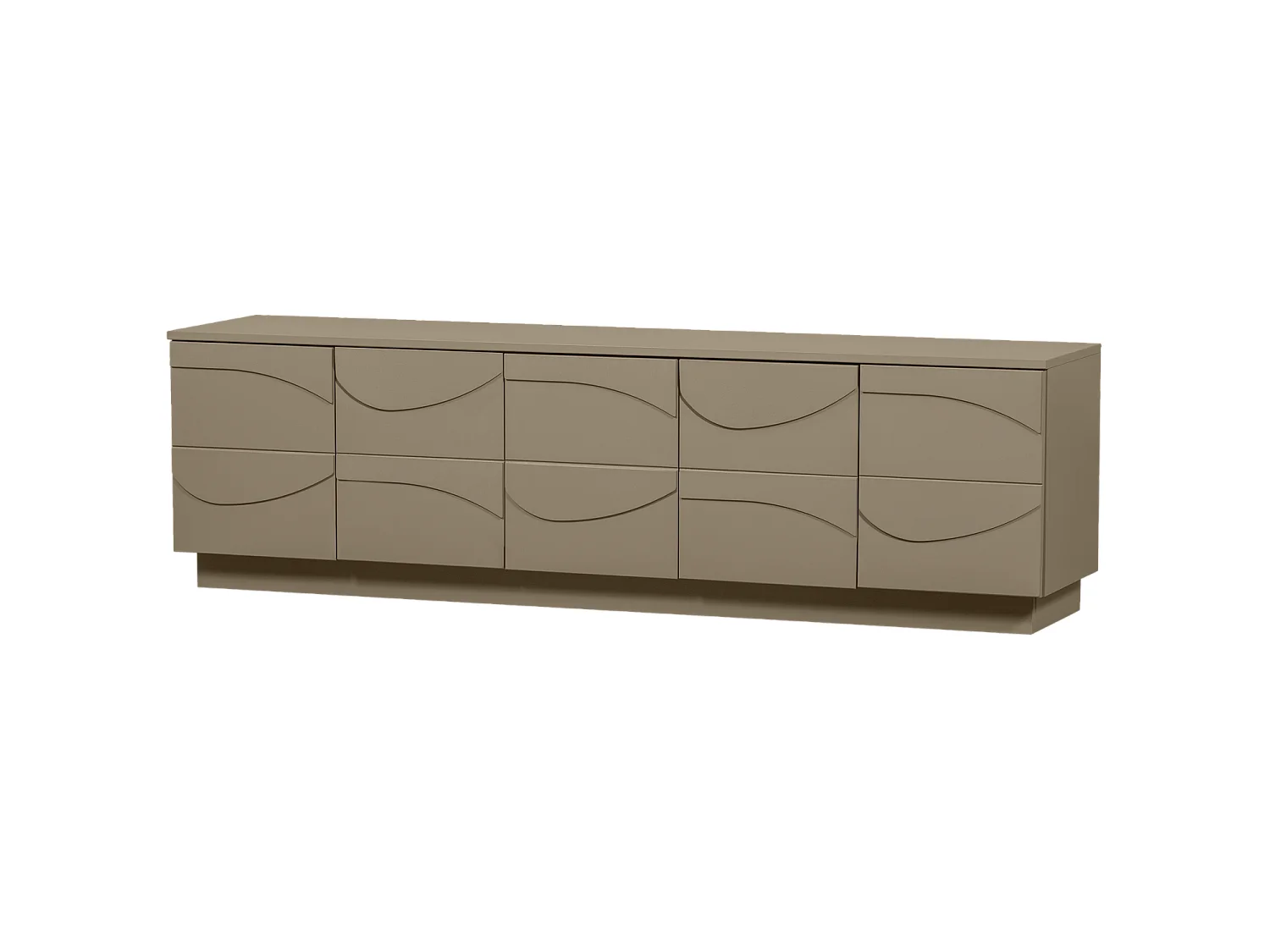 Meuble tv 5 portes en pin TEO