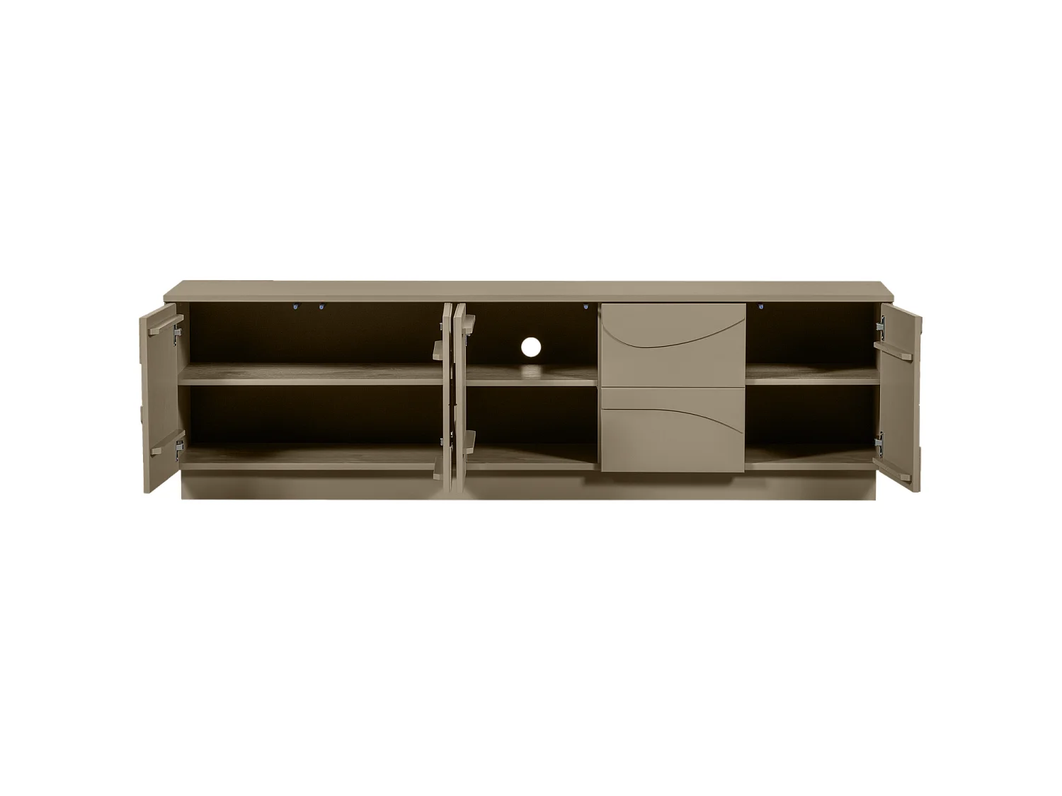 Meuble tv 5 portes en pin TEO