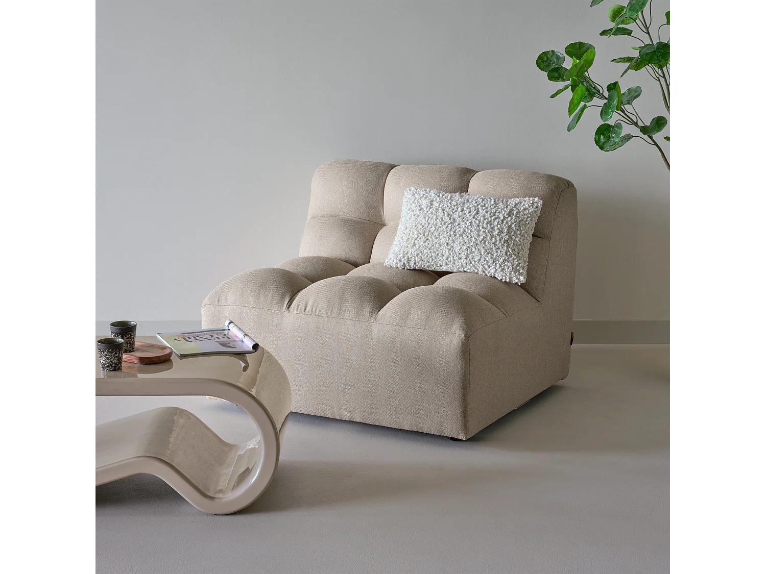 Fauteuil en tissu PEPPER