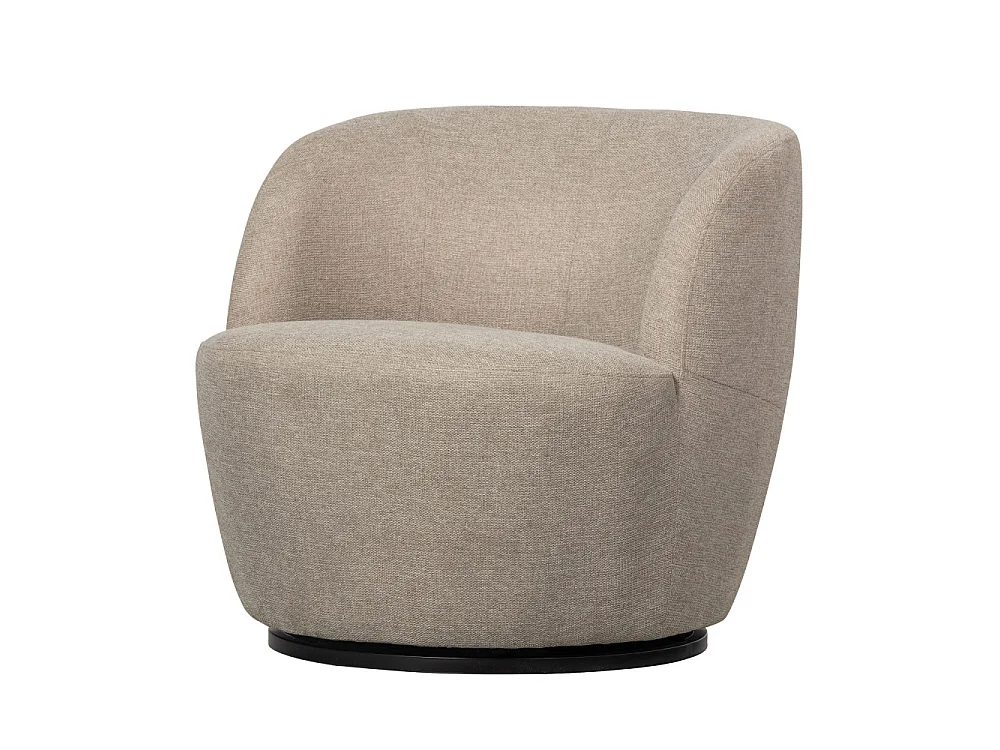 Fauteuil pivotant en tissu tissé SERRA