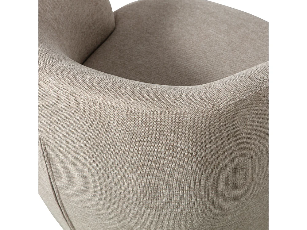 Fauteuil pivotant en tissu tissé SERRA