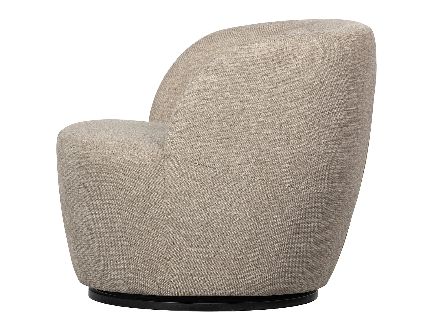 Fauteuil pivotant en tissu tissé SERRA