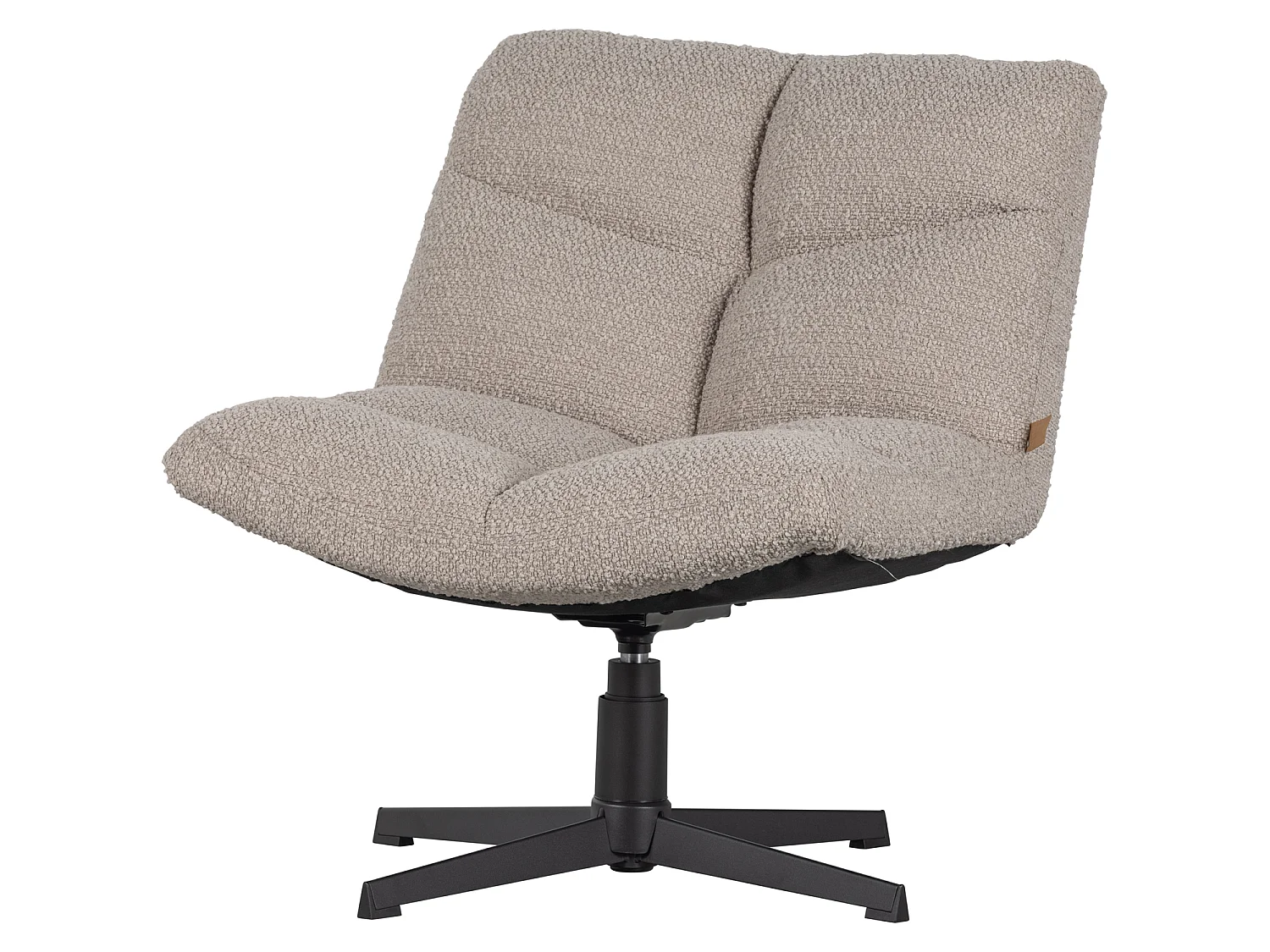 Fauteuil pivotant en bouclé VINNY