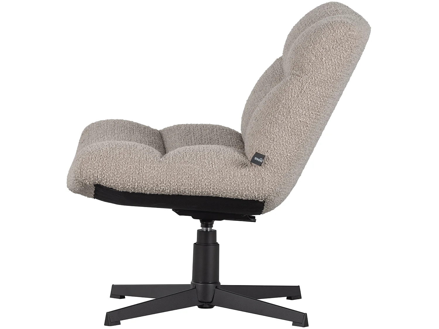Fauteuil pivotant en bouclé VINNY