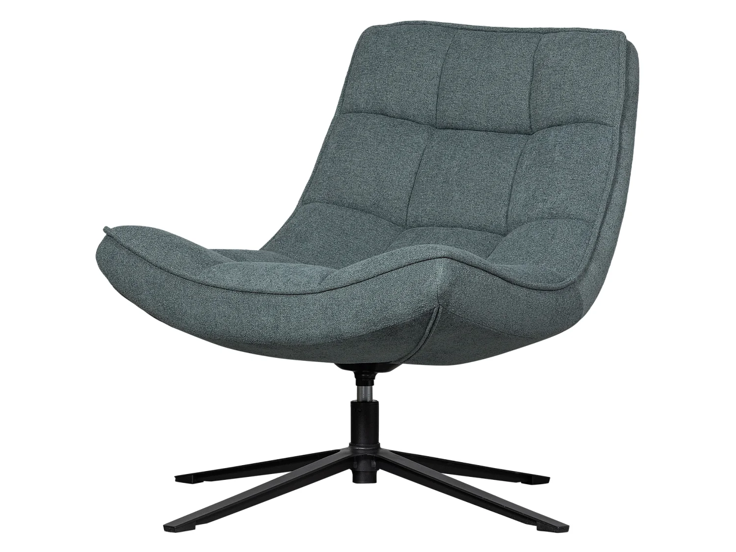 Fauteuil pivotant en tissu tissé MAUDI