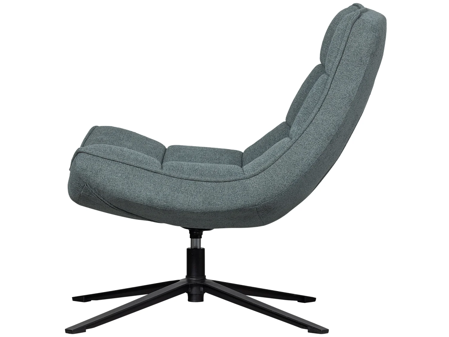 Fauteuil pivotant en tissu tissé MAUDI