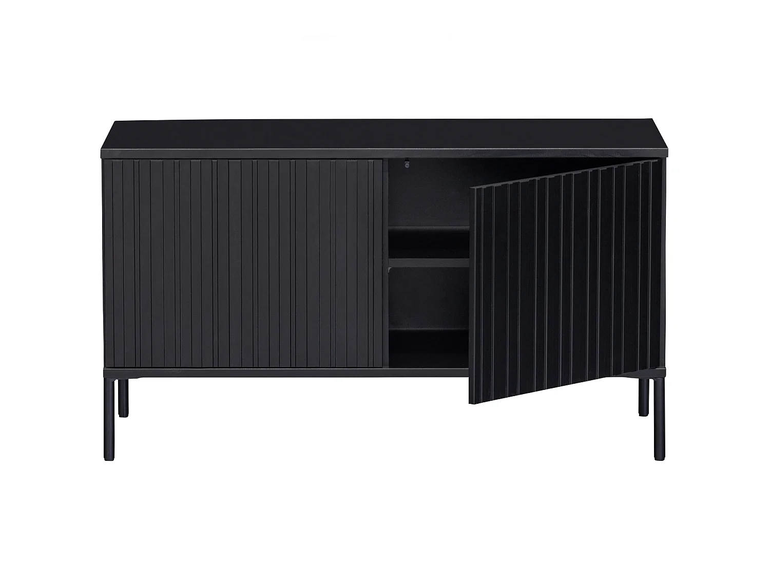 Meuble tv 2 portes en pin NEW GRAVURE