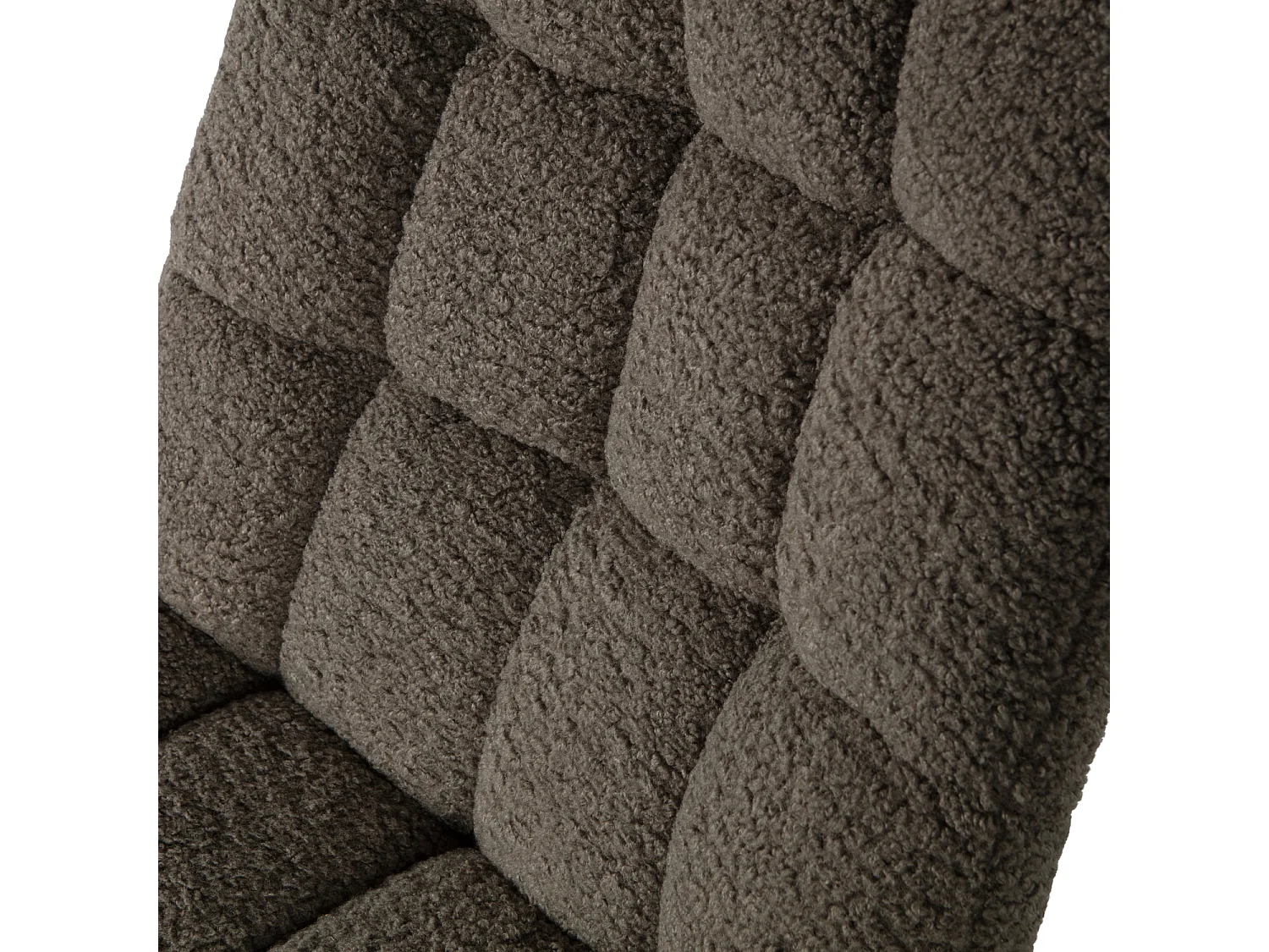 Fauteuil pivotant en tissu teddy tendance JOB