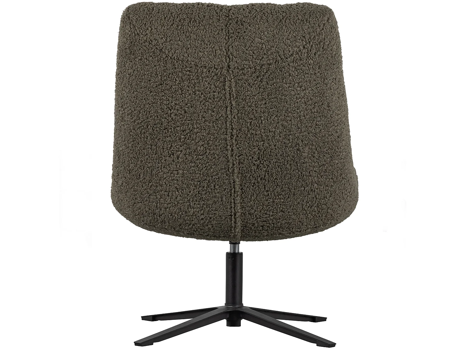 Fauteuil pivotant en tissu teddy tendance JOB