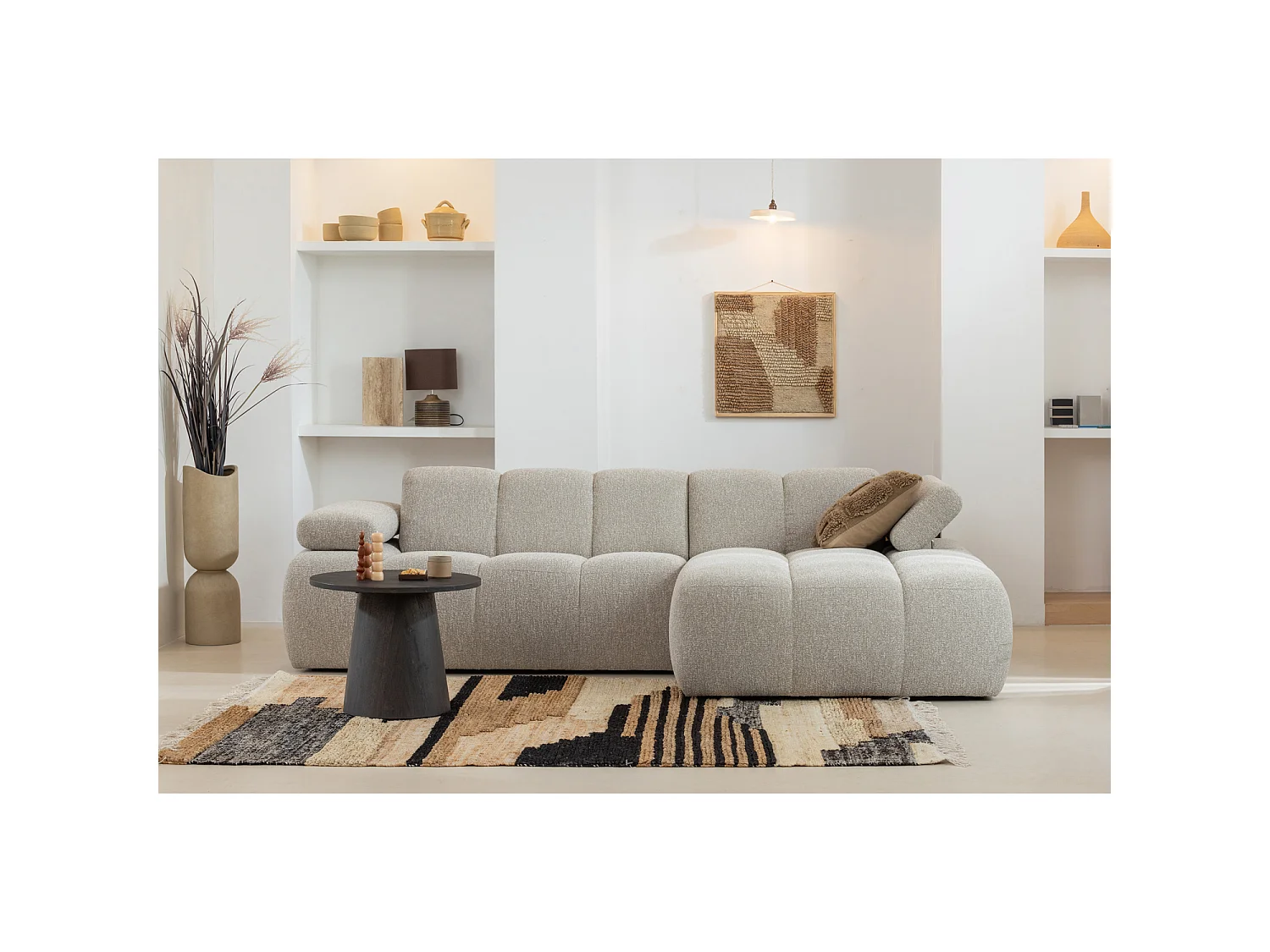 Tapis en jute et coton LIBERAL