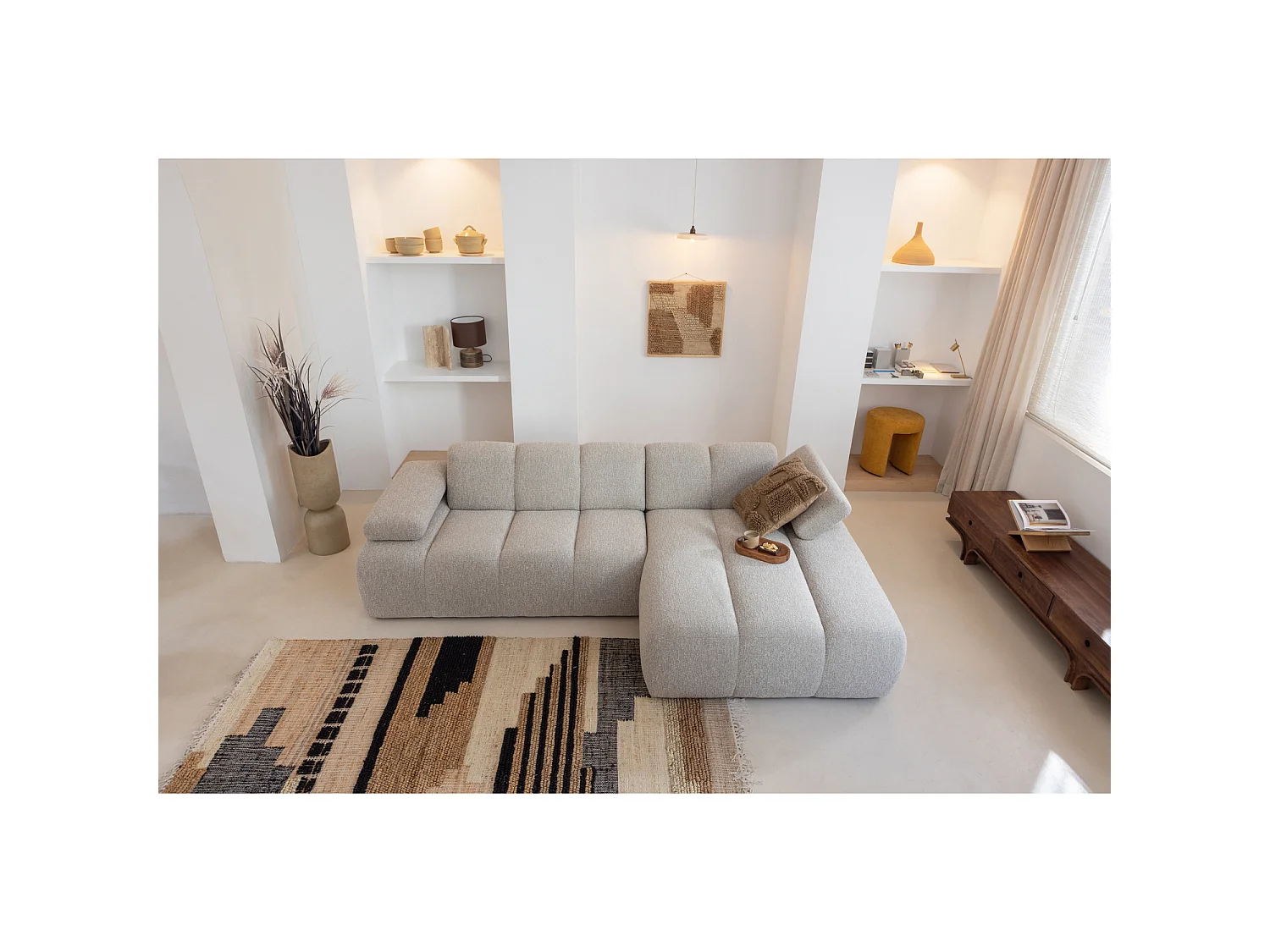 Tapis en jute et coton LIBERAL