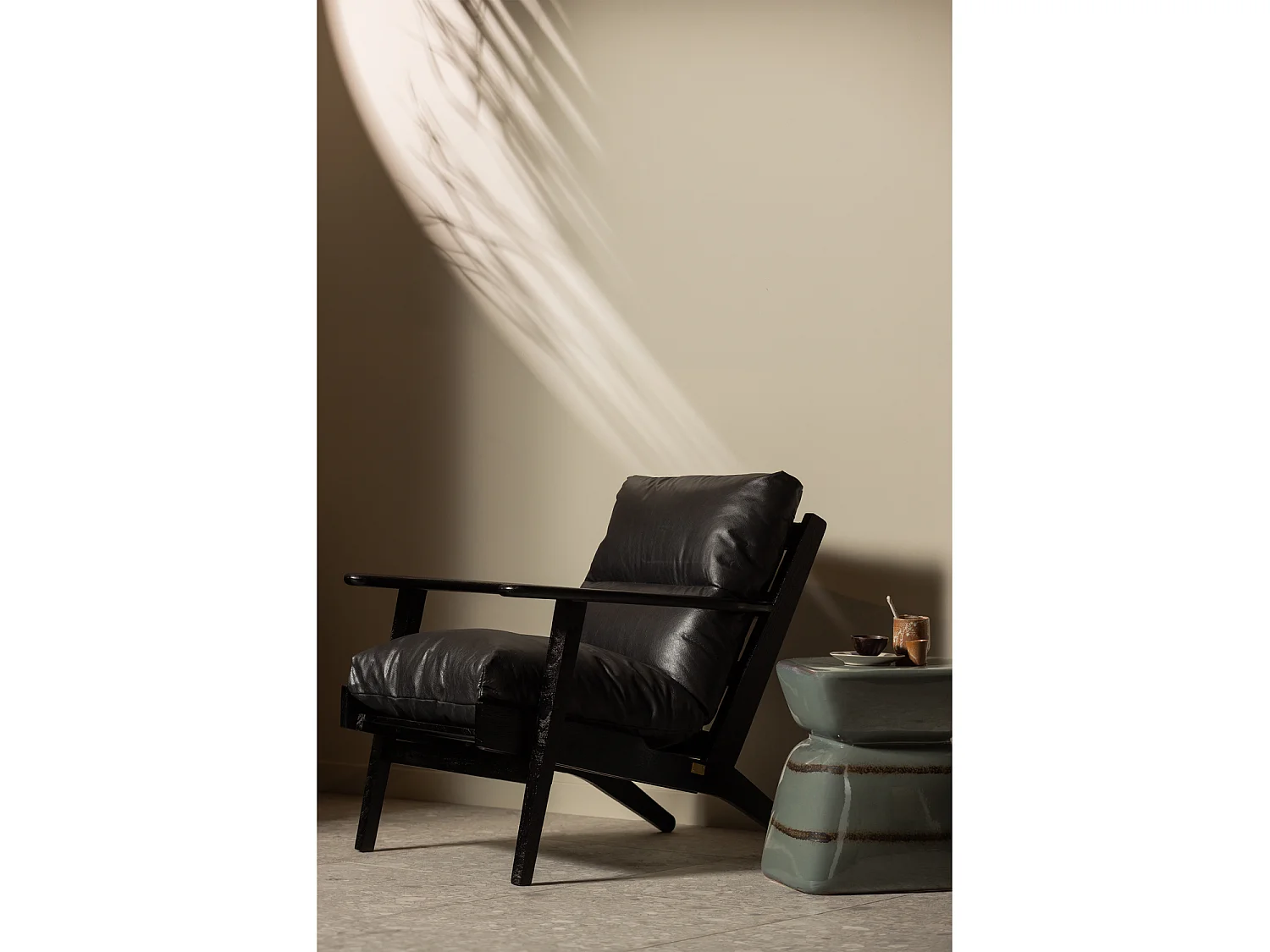 Fauteuil en cuir HOUSTON