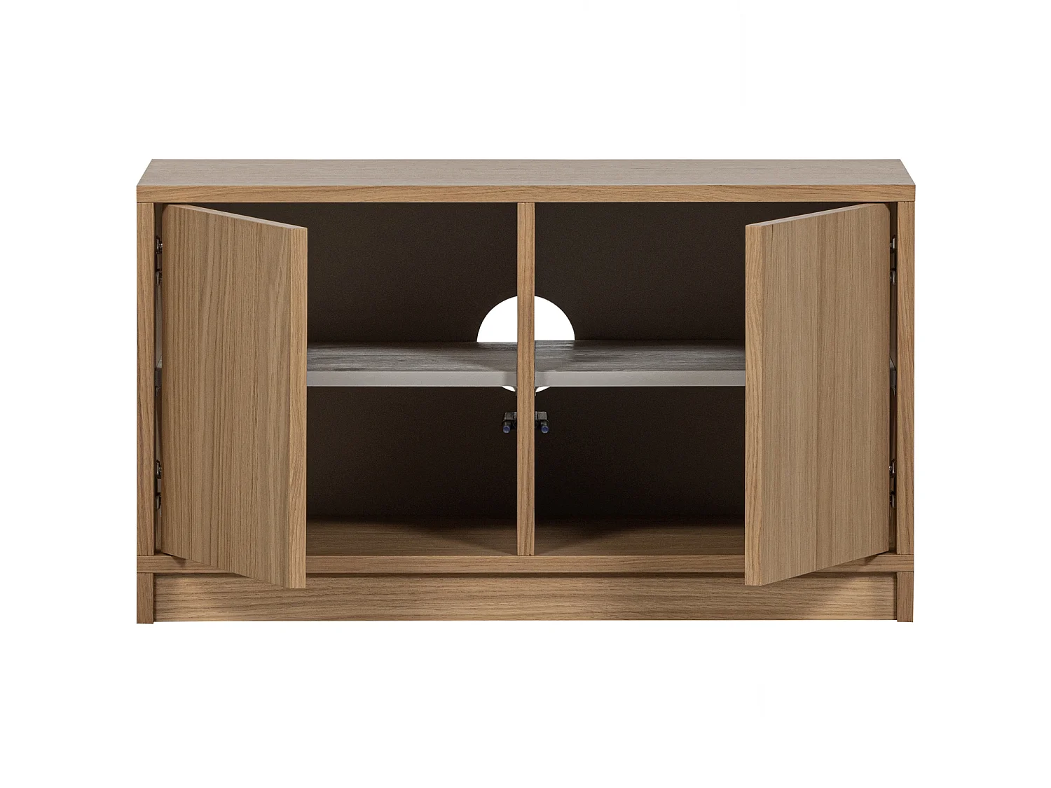 Armoire 2 portes basse en chêne MODULAIR