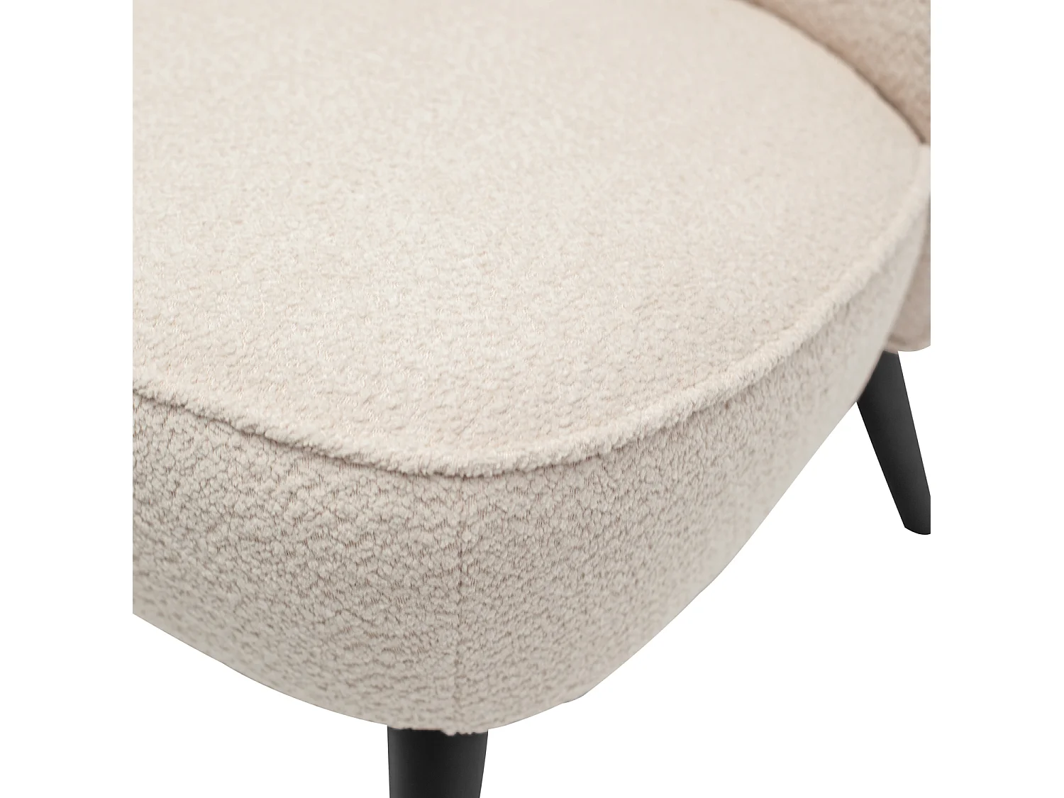 Fauteuil en bouclé SARA