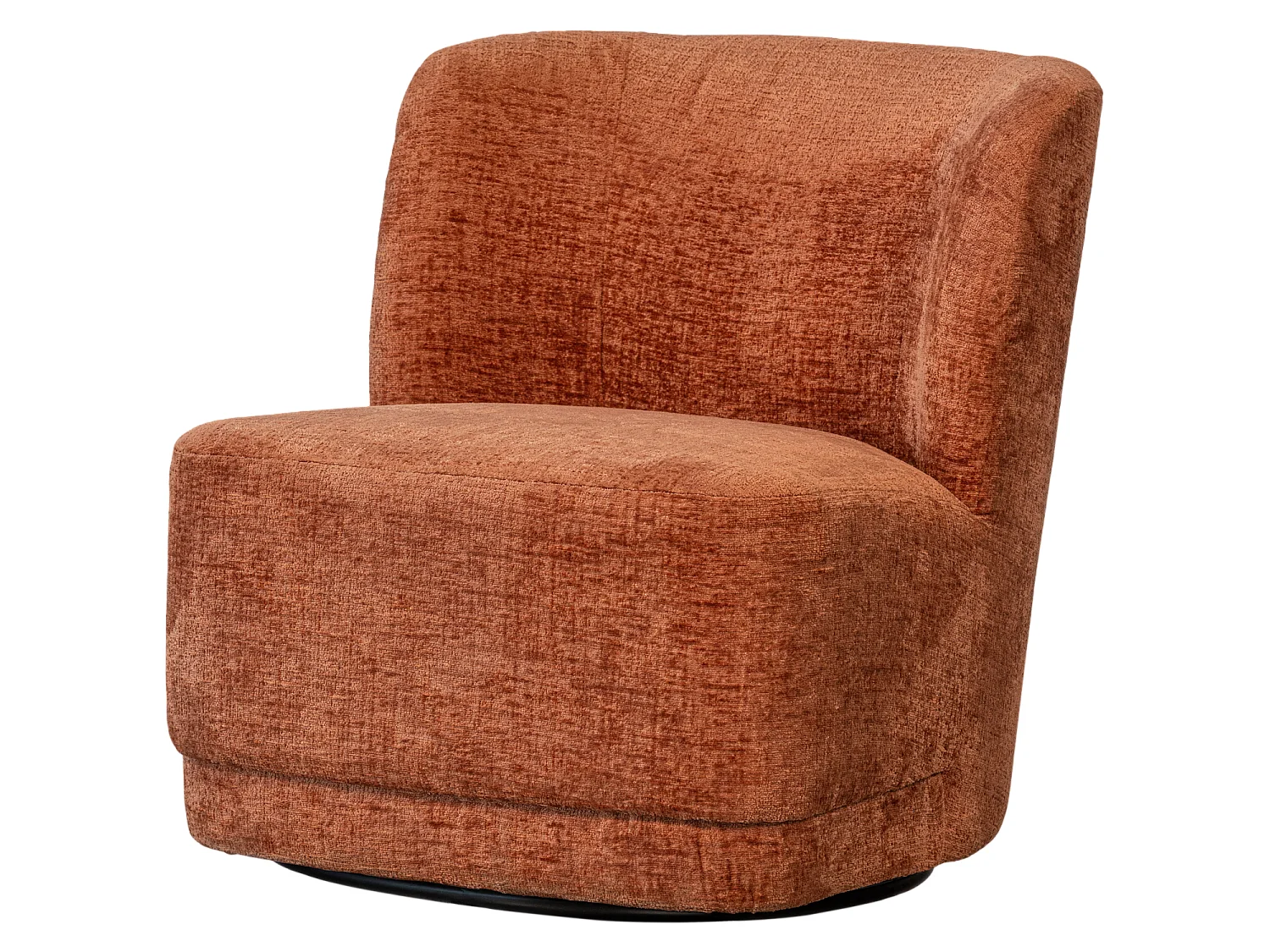 Fauteuil rotatif en velours ATTY