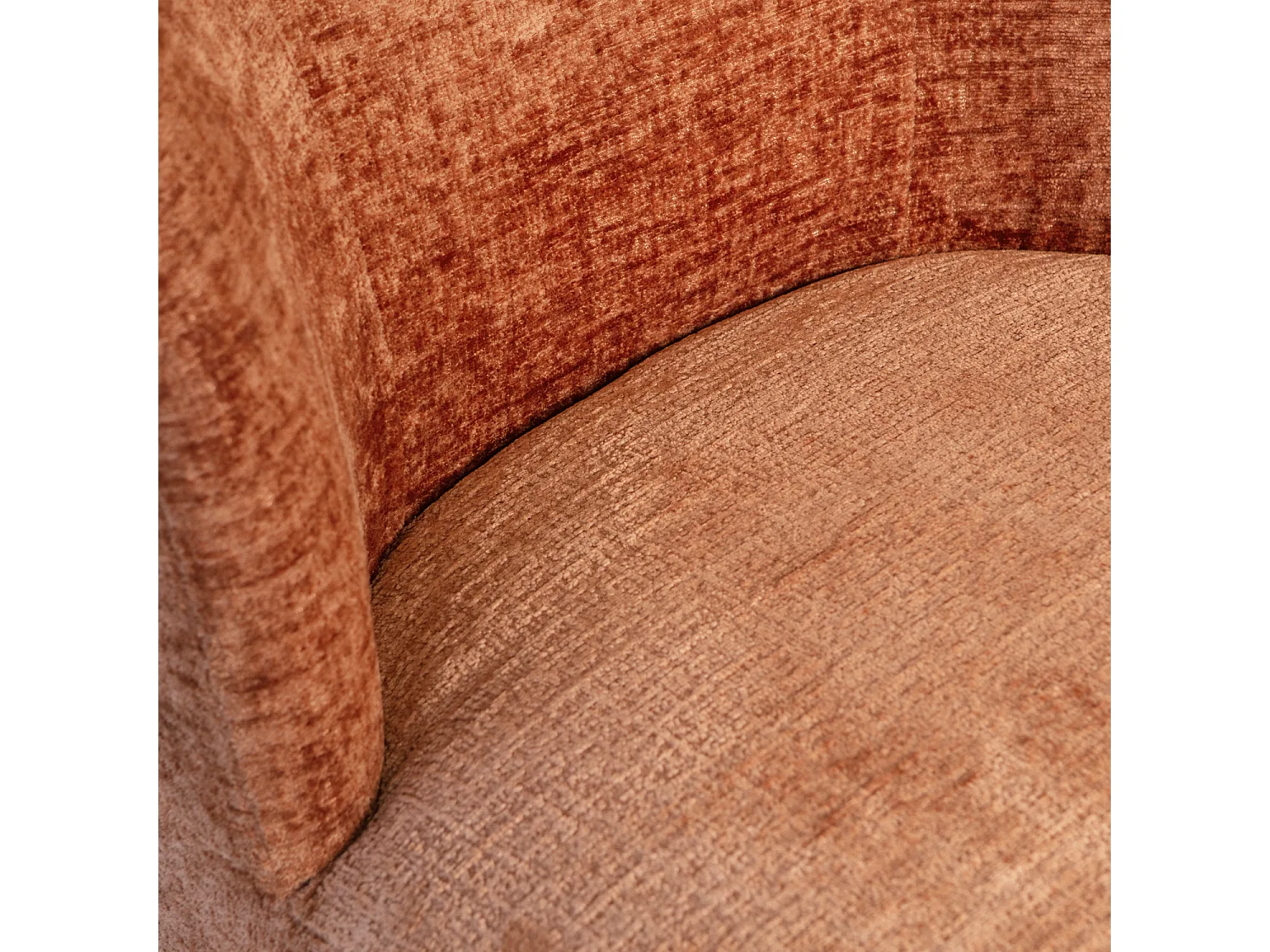 Fauteuil rotatif en velours ATTY
