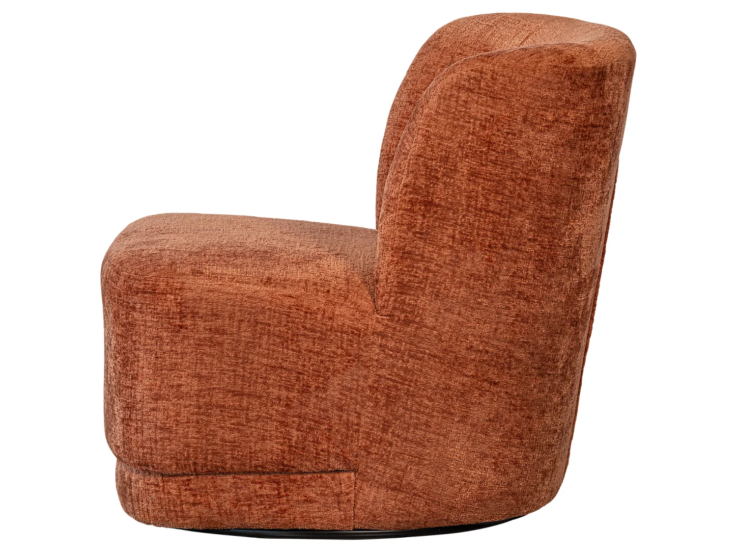Fauteuil rotatif en velours ATTY