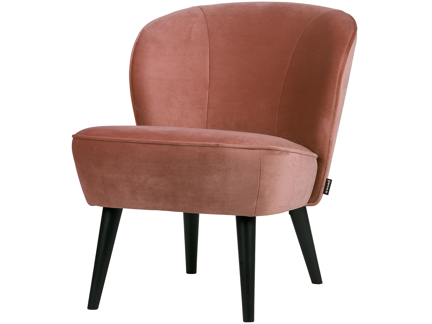 Fauteuil en velours SARA
