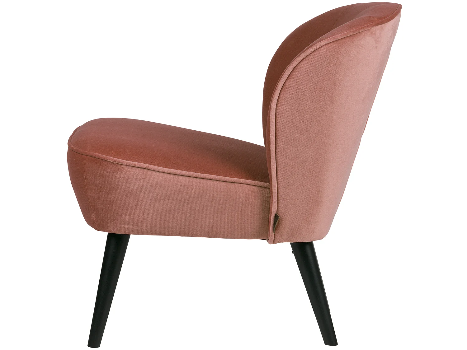 Fauteuil en velours SARA
