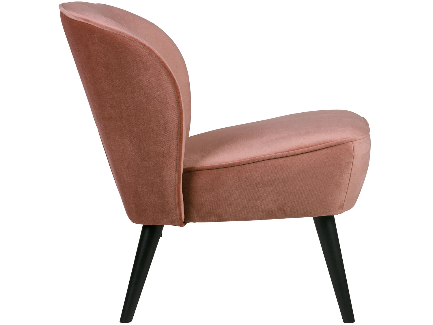 Fauteuil en velours SARA