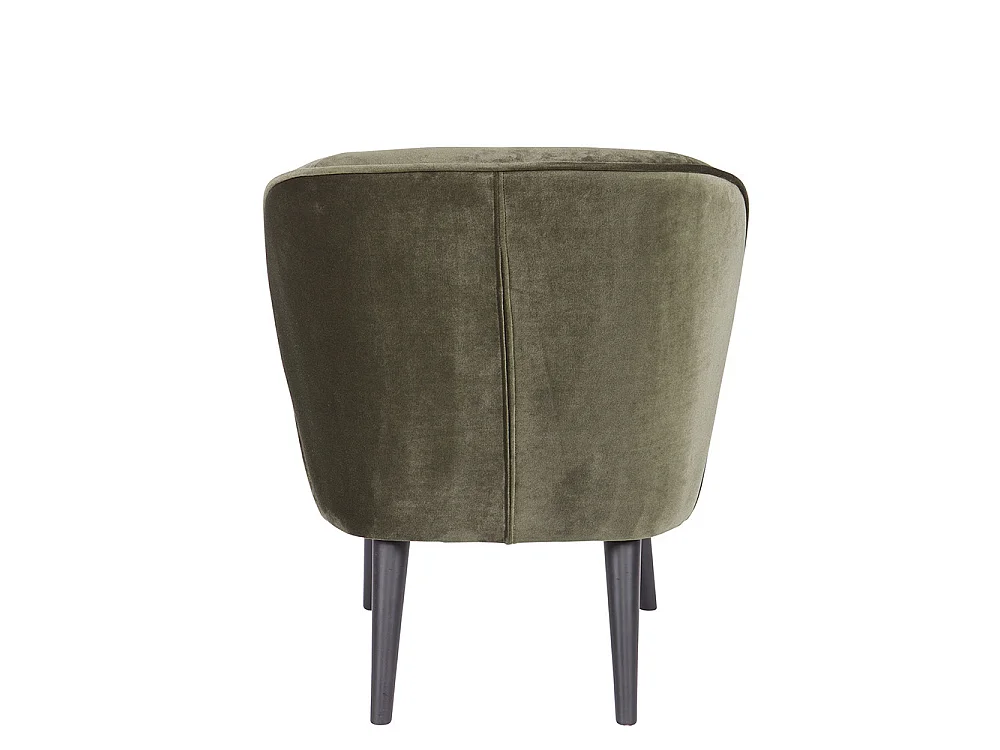 Fauteuil en velours SARA