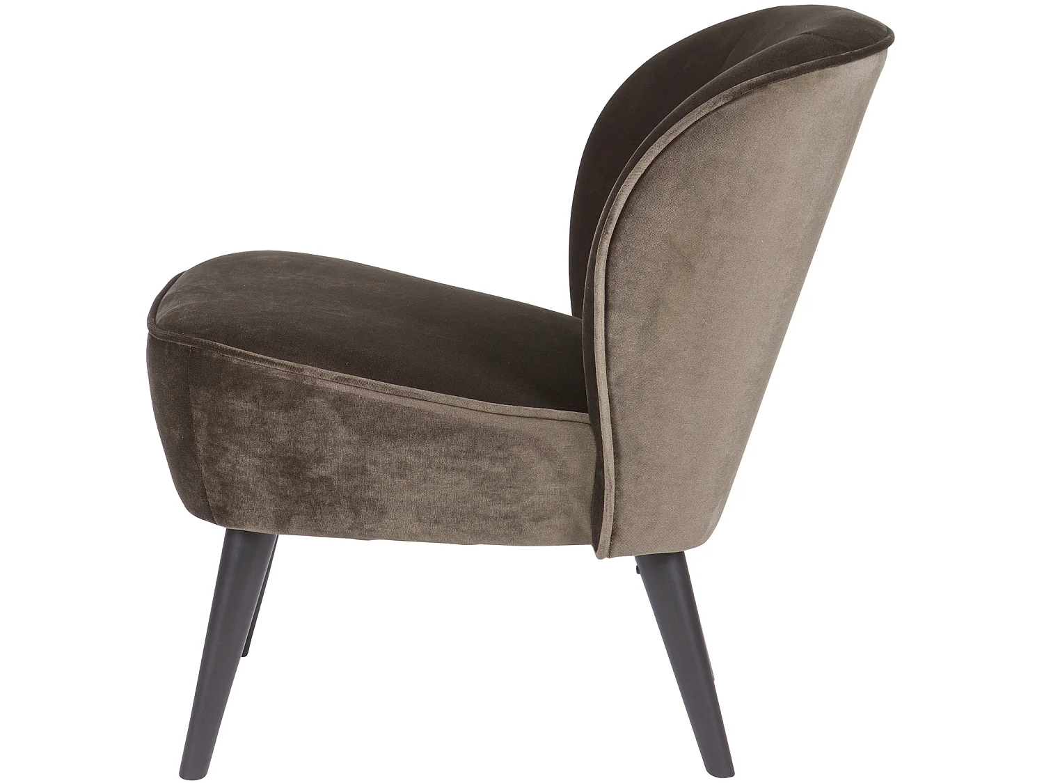 Fauteuil en velours SARA