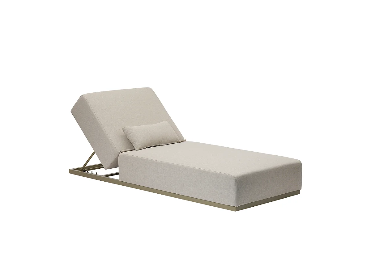 Bain de soleil en aluminium kaki