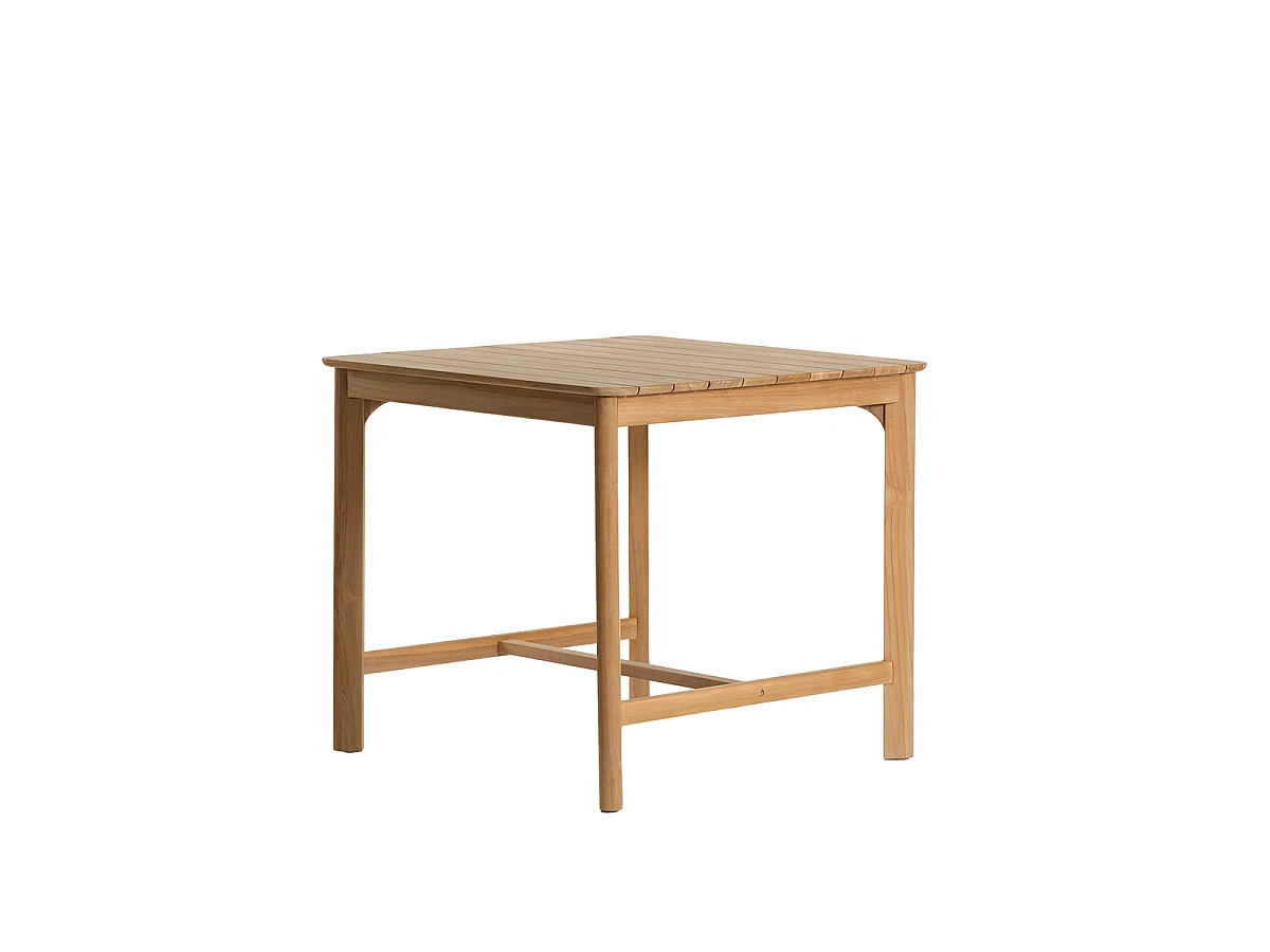 Table haute de jardin en teck 4 pers.