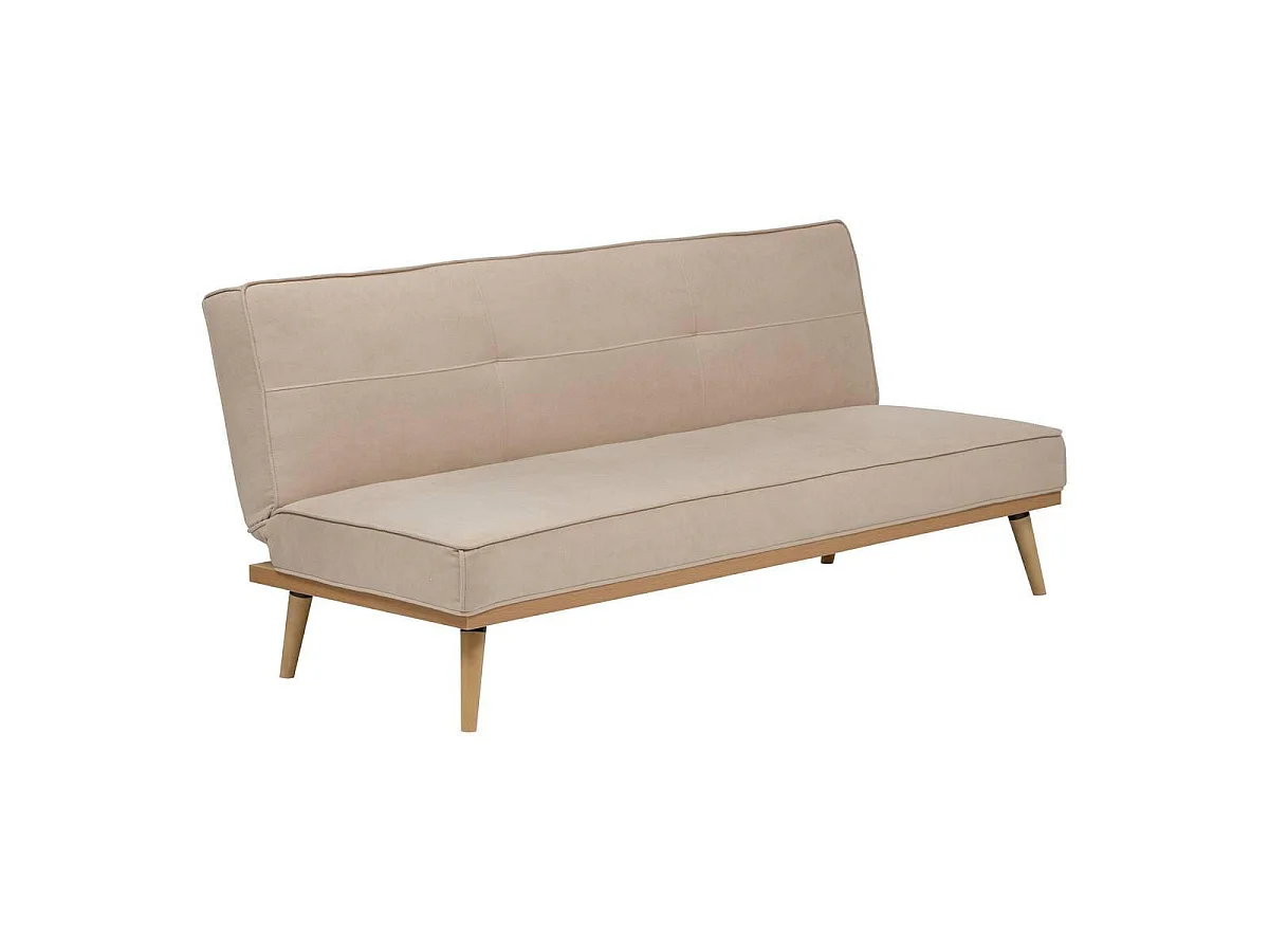 Canapé Convertible 3 Places "Dohan" 180cm Beige