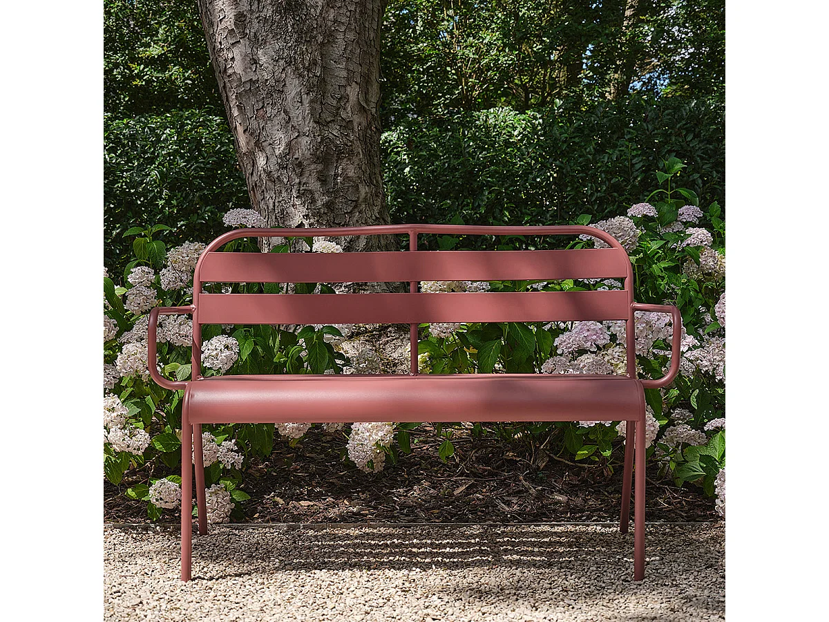 Banc de jardin en aluminium 2 places
