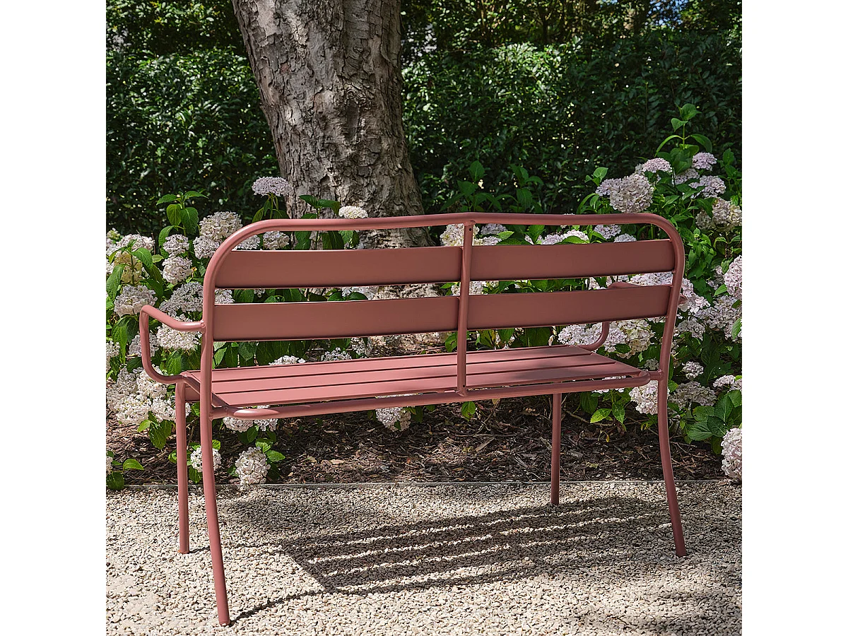 Banc de jardin en aluminium 2 places