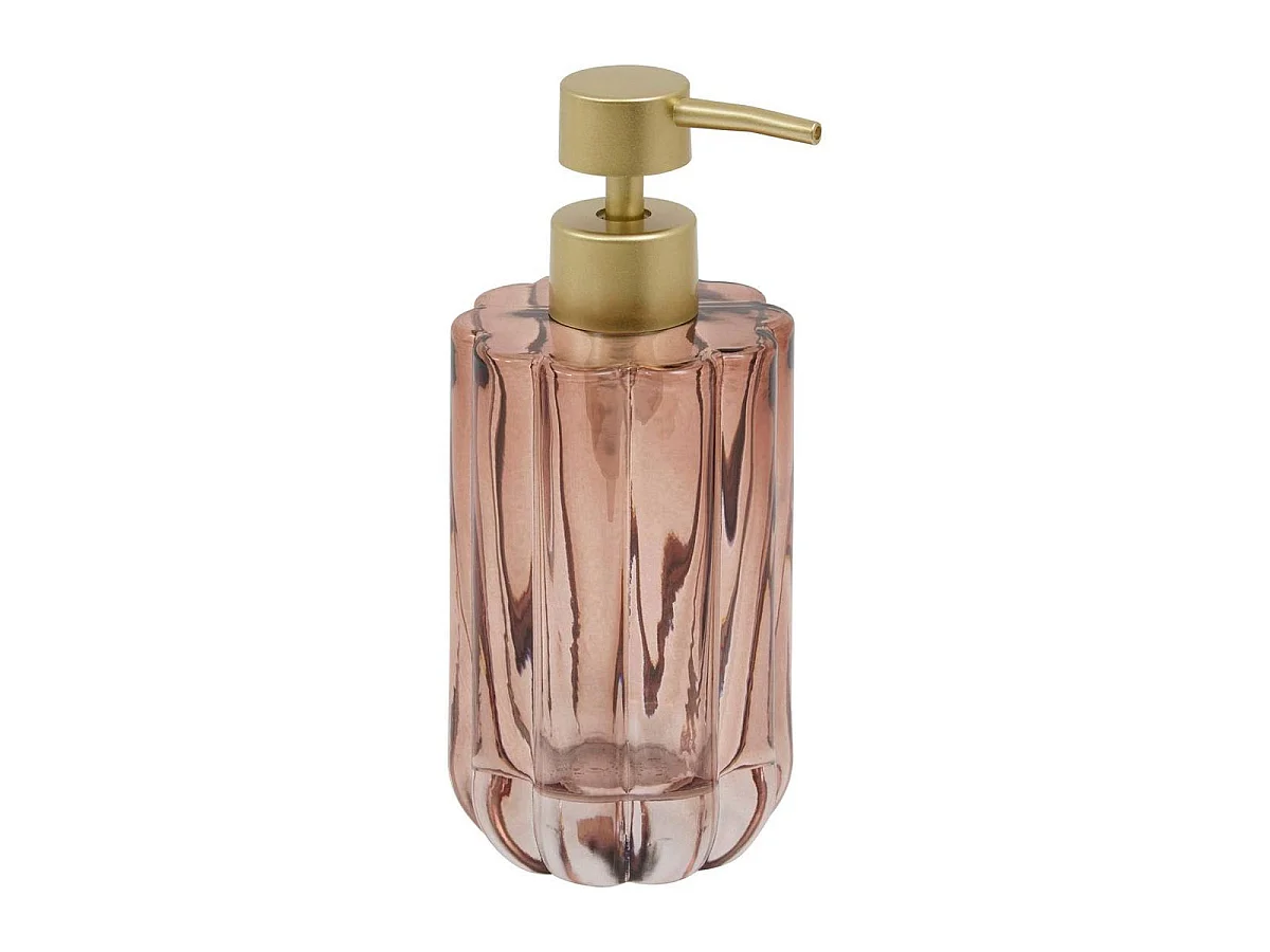 Distributeur de Savon en Verre "Floréa" 18cm Ambre