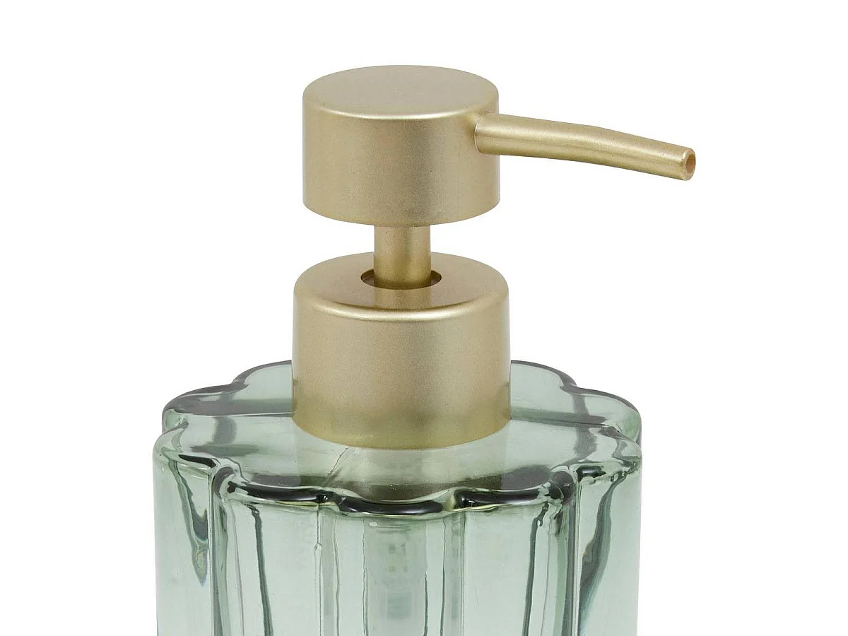 Distributeur de Savon en Verre "Floréa" 18cm Vert