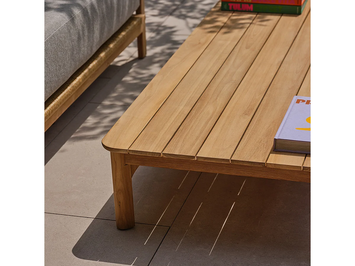 Tavolino da giardino in teak