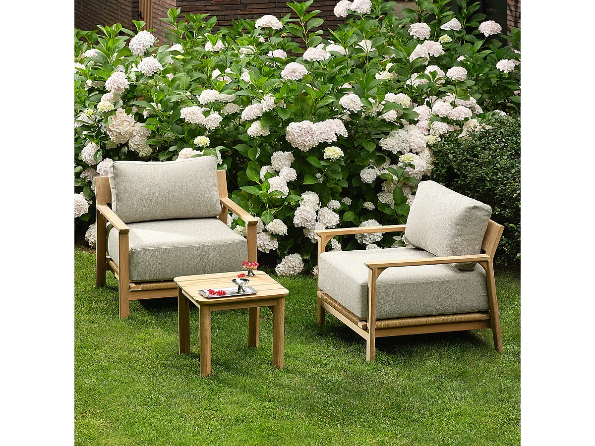Tavolino da giardino in teak