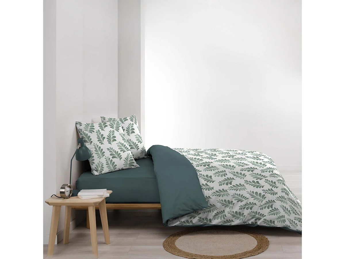 Parure de Lit 3 Pièces "Aqualis" 260x240cm Vert