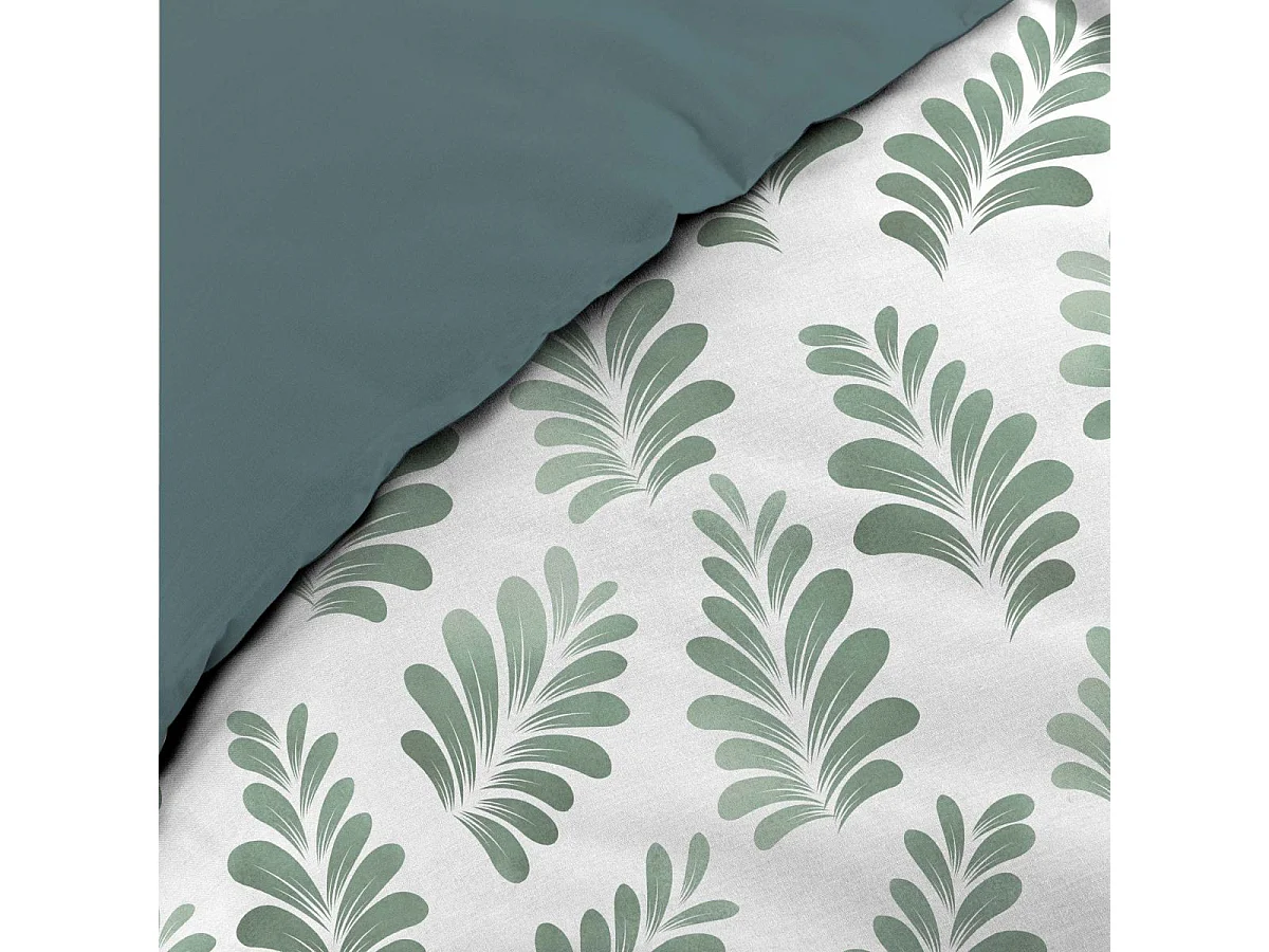Parure de Lit 3 Pièces "Aqualis" 260x240cm Vert