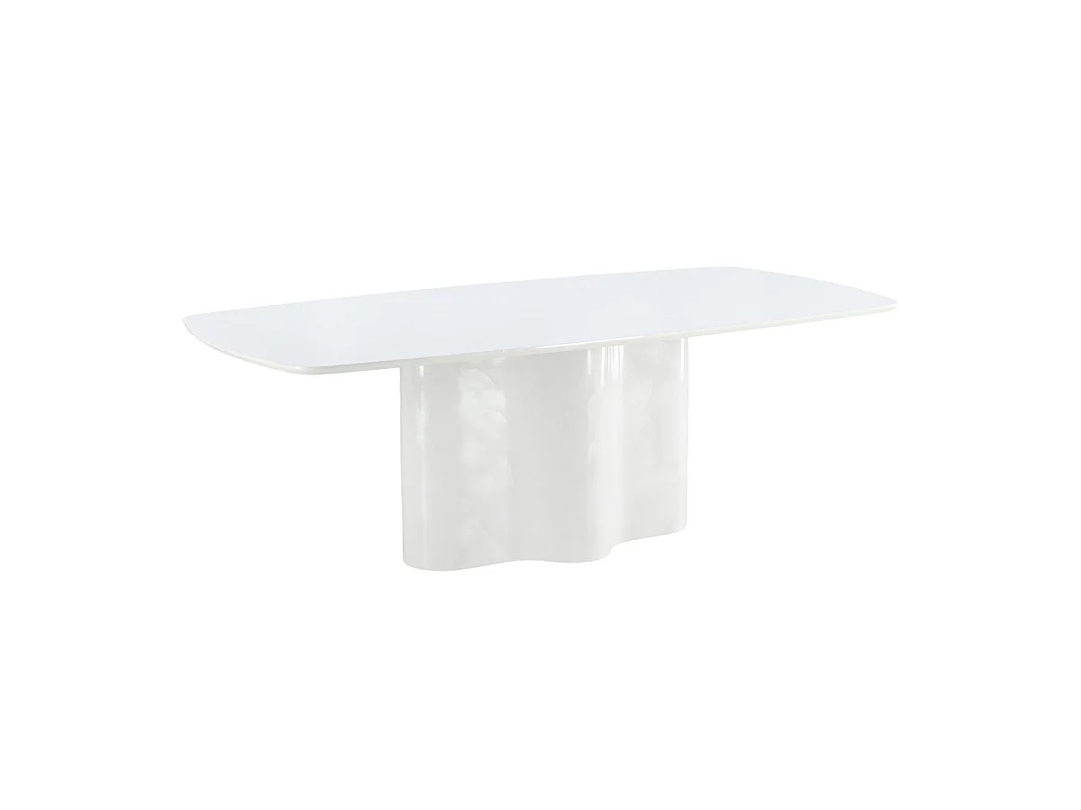 Table à Manger Design "Väddö" 220cm Blanc
