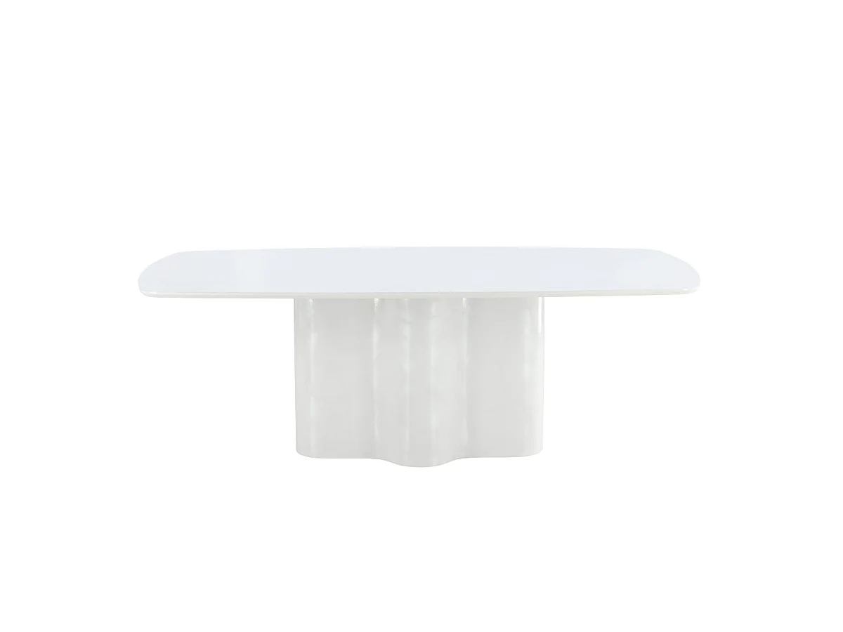 Table à Manger Design "Väddö" 220cm Blanc