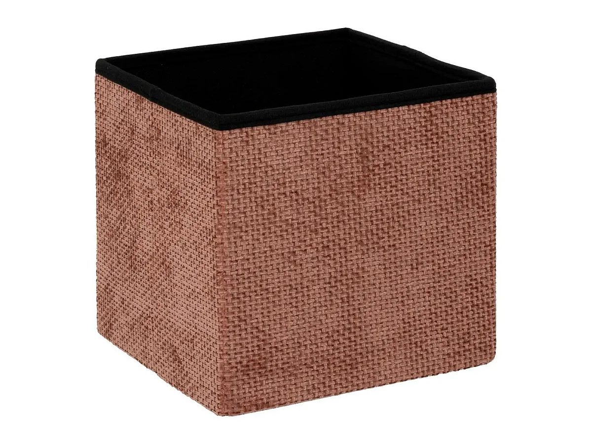Pouf Coffre Pliable "Velvy" 31cm Terracotta