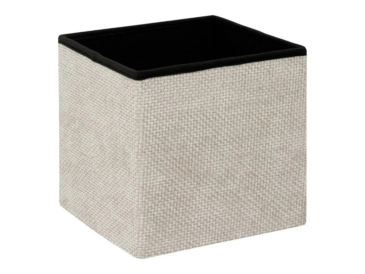 Pouf Coffre Pliable "Velvy" 31cm Beige