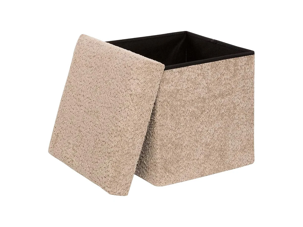 Pouf Coffre Pliable "Soana" 38cm Taupe