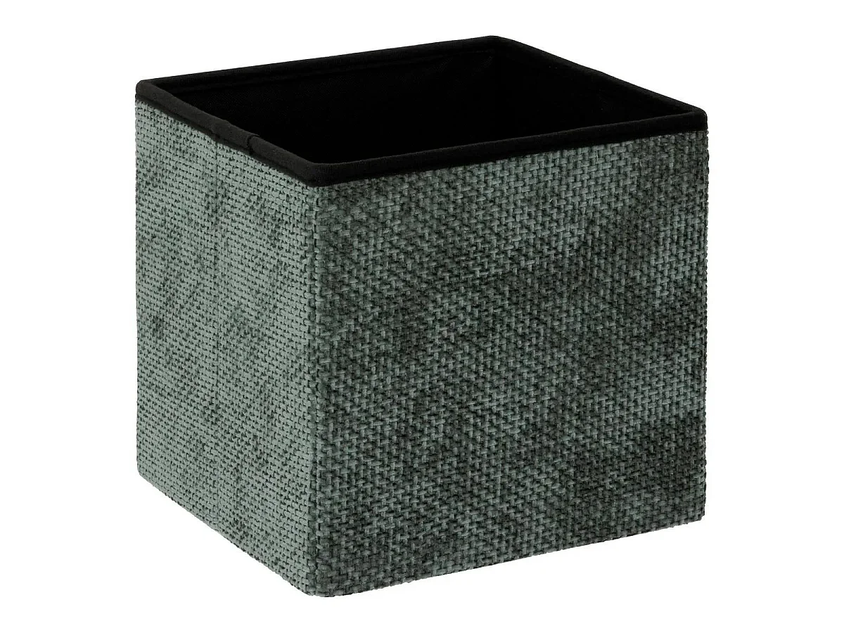 Pouf Coffre Pliable "Velvy" 31cm Vert Foncé