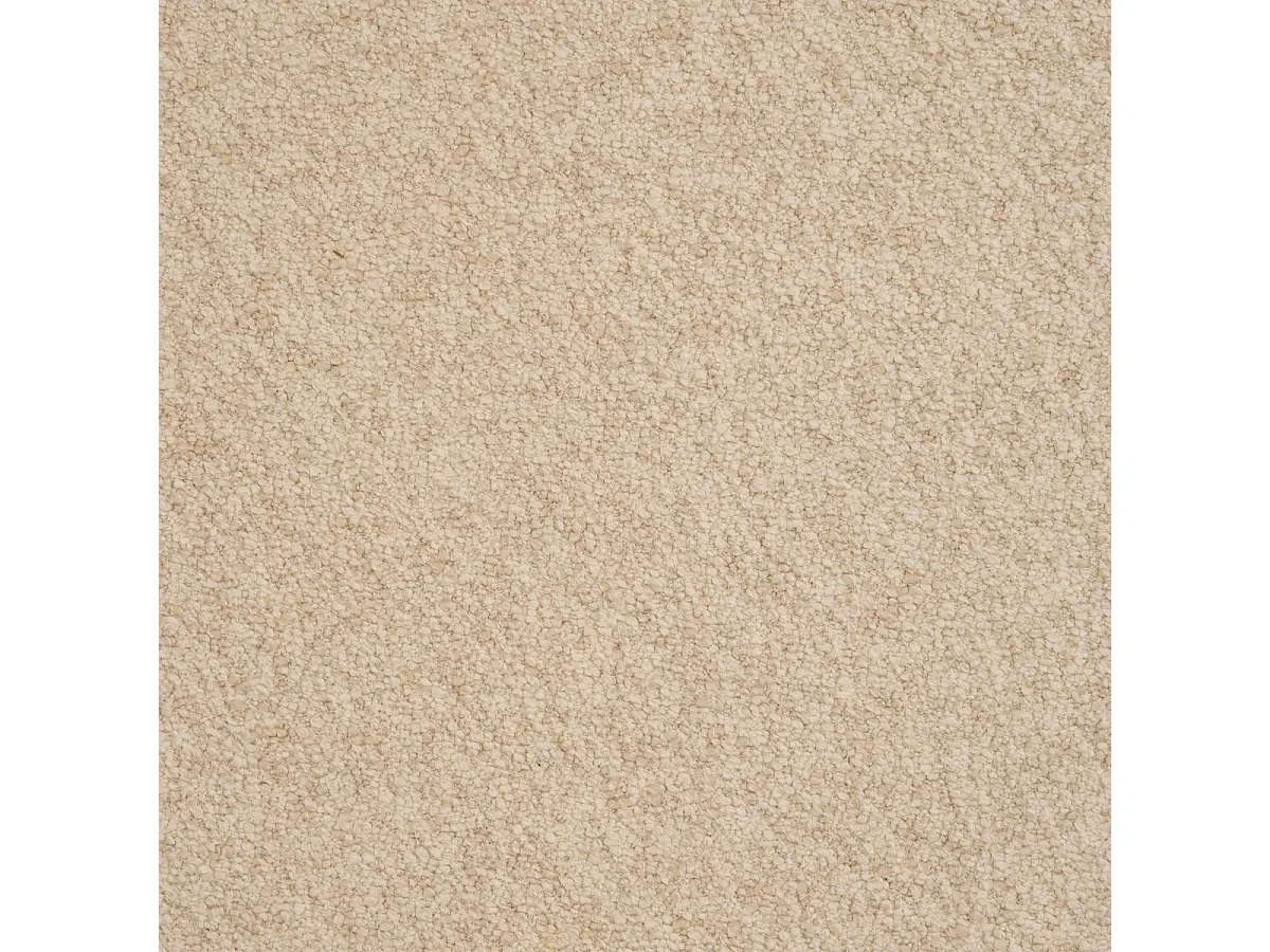 Pouf Bouclette "Kayan" 50cm Ivoire